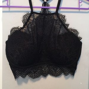 PINK High Neck Push Up Bralette